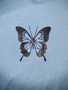 Cute Butterfly Crop Top