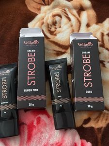 Vellasio Strobe Cream Duo - Blush Pink &amp; Gold