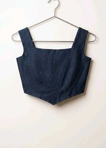 Denim Corset Top