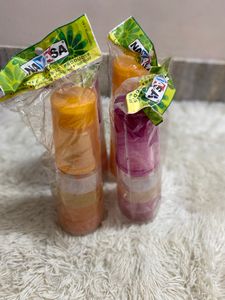 Set of 4 Vibrant Mini Containers