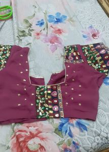 Beautiful Wine Sequence Saree