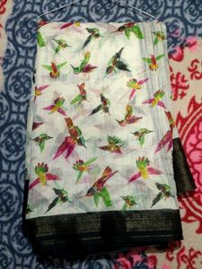 Elegant Aviary Bird Saree