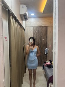 Sheer Baby Blue Slip Dress
