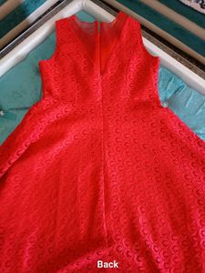 💅SWEETHEART RED FIT&amp;FLARE NET DRESS💅MUST HAVE💋