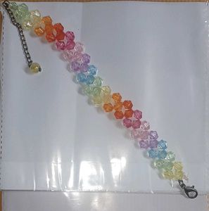 Rainbow Beaded Bracelet