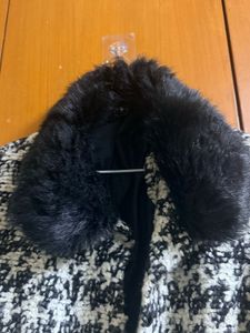 PINTEREST VIRAL Jacket with Faux Fur Collar