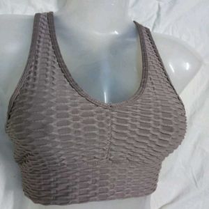 ⚛️ Textured Sports Bra for Women