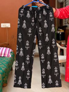 Black Printed Kurta Set