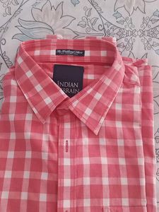 Indian Terrain Pink Checkered Shirt