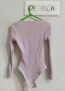 Ribbed Long Sleeve Bodysuit