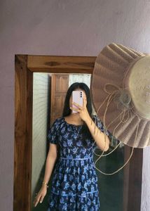Floral Print Tiered Maxi Dress