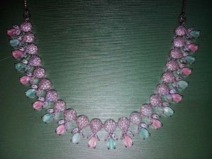 AD NECKLACE WITH EARRINGS
