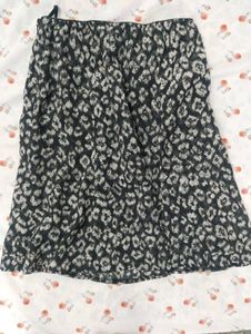 Leopard Print Midi Skirt