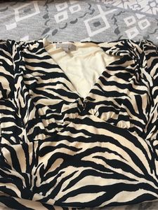 Stylish Zebra Print top