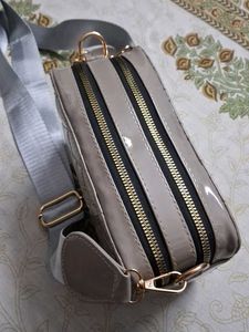 Quilted Patent Crossbody Bag