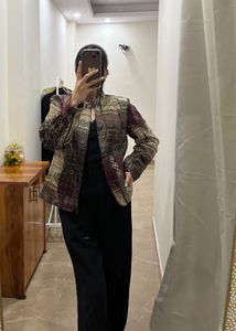 Dressbarn Tapestry Zipper Ethnic Jacket