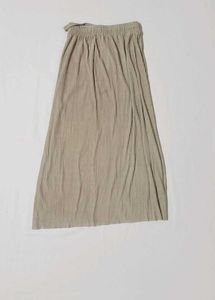 Beige A-line Skirt