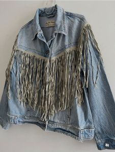 Free People After Hours boho denim jacket