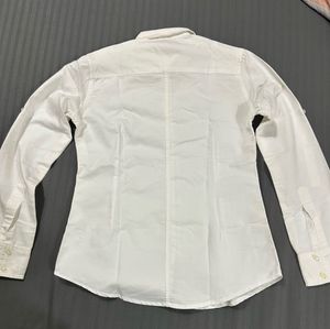 Classic White Button-Up Shirt