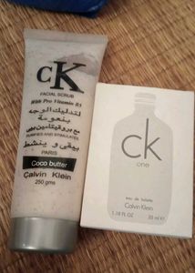 CK one Facial Scrub & Eau de Toilette
