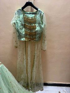 Elegant Mint Green Lehenga Choli