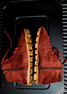 Women's Suede Lace-Up Boots