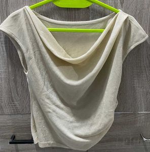 Shimmery Cowl Neck Top