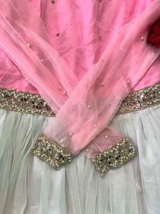 Elegant Pink &amp; White gown