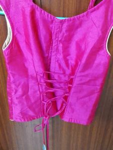 Stunning Pink Embroidered Blouse