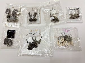 Oxidised Earrings set of 7 jhumkas