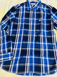 Ucla Men's Plaid Long Sleeve Checked Shirt