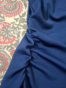 Ready to accept offeers. Chic Navy Blue Ruched Top