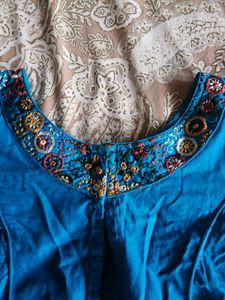 multicolored embroidered Blouse