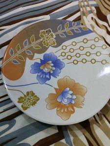 Decorative Floral Dinner Plate (Set of 6)