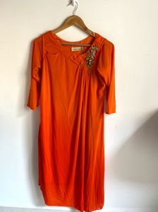 Beautifull Orange Kurtha