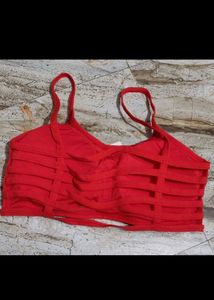 🔥BIG SALE 🔥New Padded Red Six Straps Bralette ❤️