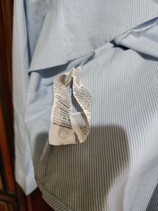 Classic Blue Striped Button-Up Shirt