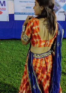 Tie-Dye Lehenga Choli Set