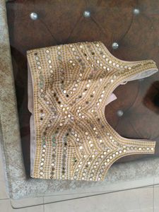 Embellished Mirror Work padded Blouse