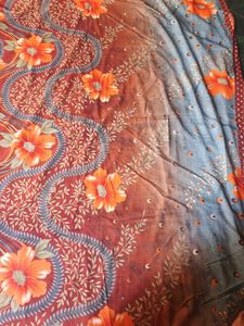 Floral Print Fabric sareee