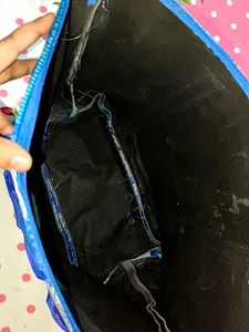 Unique Blue Patterned Tote Bag