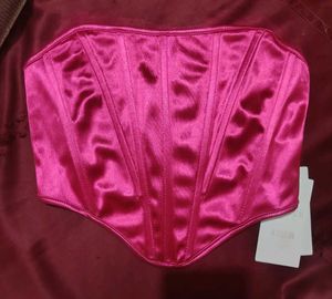 Satin Pink Corset Top