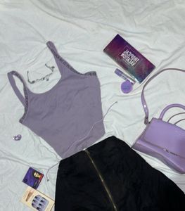 Ribbed Lavender Cami Top