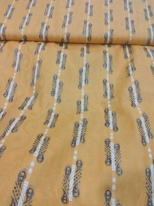 Yellow Printed Fabric(3 meter)