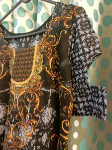 Floral Print Salwar Kameez Set