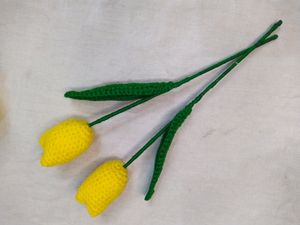 Crochet Tulip 🌷 with Freebie