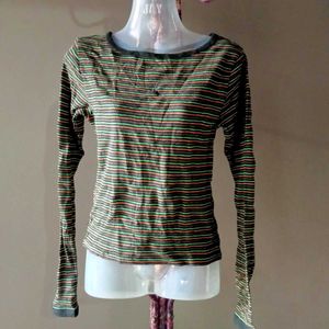Striped Long Sleeve Top