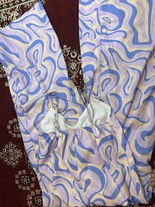 Retro Swirl Print Cami Top with pockets