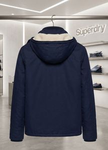 Superdry Navy Hooded Jacket