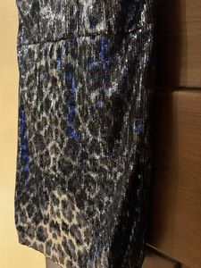 Sparkly Leopard Print Mini Dress